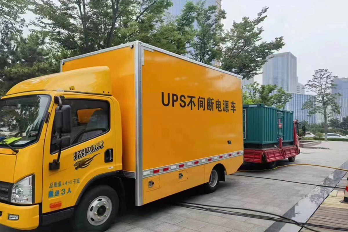 高要发电机租赁施工现场